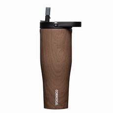 콕시클 대용량 빨대 텀블러 스트로우 보냉 진공 밀폐 go cup 30oz, 1세트, 890ml, wood