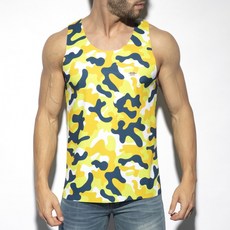 【ES Collection】TS1006 黃迷彩坦克背心 ES運動健身背心 -《Men Style》