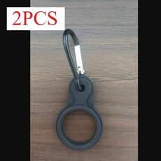 1/2/4pcs 등산 병 홀더 교수형 버클 실행 야외 스포츠 후크 도구 실리콘, 02 2pcs, 02 black-2pcs