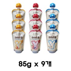 상하목장 마이리틀 3가지맛 혼합세트(플레인+딸기&블루베리+사과&바나나 각3개(총 9개))_냉장