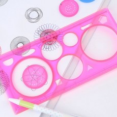 4p 도형자 삼각자 직자 분도기 측정 문구 학생 기하학 자LmV, 1개, 상세페이지 참조