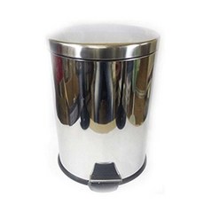 분리수거함 심플s스텐 페달휴지통 8L 한솔 1개 휴지통 쓰래기통 재활용통