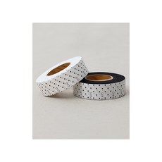 패션스타트 [알뜰패키지] 솜고정용 접착테이프 심지 2종 화이트&블랙 2개입, 1개