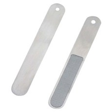 스테인리스 네일 파일 케어 손톱 정리 셀프 손질 갈이 밀대 관리 버퍼 화일 갈기 줄 샌딩, 1개