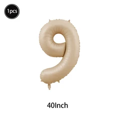 캐러멜/초콜릿/크림 번호 풍선 스타 하트 헬륨 공 어린이 성인 소녀 결혼 기념일 파티 장식, 01 As shown, 52 1Pcs