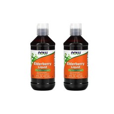 나우푸드 엘더베리 시럽 리퀴드 Elderberry 500mg 237ml 2통, 2개