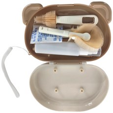 城市漫遊 奶瓶刷旅行組 豪華款-奶棕色, 1組