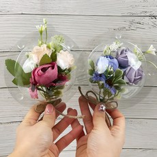 납골당 봉안당 장식 캡슐 미니 성묘 조화꽃 2P