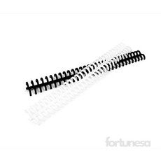 포춘사 플라스틱 제본링 스프링제본, 블랙 10mm