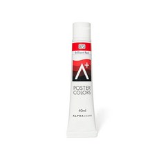 알파 에이플러스 포스터칼라 40ml 낱색/48칼라 wis*414wu, 028 Poppy Red