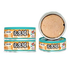 嗨寵物們 呆萌貓 98％鮮肉泥主食罐 80g 無膠無穀高蛋白, 4個, 雞肉x鴨肉 80g/罐 4入, 雞肉鴨肉