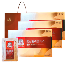 정관장 6년근 홍삼활력 90포 3600ml 프리미엄 +쇼핑백 가정의달 (30포 3박스) 1개, 3ml, 1세트