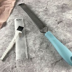 檸檬皮刨刀 附刀套和刷子 輕鬆刨絲 廚房料理好幫手, 1個, 不鏽鋼
