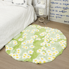 데미무드 플뢰르 터프팅 발매트 러그, 100x100cm