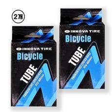 이노바 경량 로드 하이브리드 튜브 700X25~32C 프레스타 벨브 길이 60mm [700X25/32C FV60], 2개