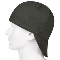 ARCCAPTAIN 용접 모자 땀 흡수 10온스 난연성 용접 작업 모자 양면 사용 가능 8패널 머리 보호 커버 후드, 02 Army Green 7 1-2