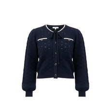 트윈셋 보우 장식 가디건