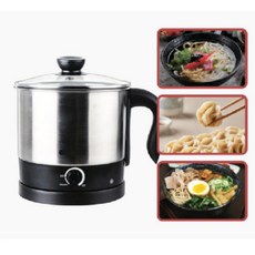 멀티 무선 전기 쿠커 라면 포트 1.7L 미니 전용 냄비 캠핑용 자취생 필수템, 단품