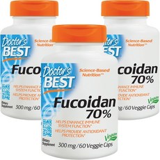 Doctor's BEST 褐藻醣膠素食膠囊 300mg, 60顆, 3罐