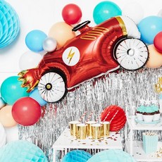 영국직수입 파티데코 클래식카 은박풍선, 1개, 레드