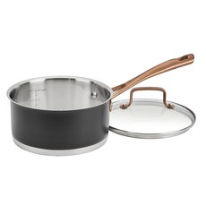 Cuisinart 매트 블랙 엘레강스 1.4L(1.5쿼트) 소스팬 및 커버, Cuisinart 매트 블랙 엘레강스 1.4L(1.5쿼, 1개