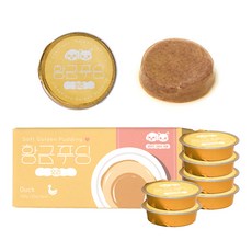 집사일기 반려동물 황금푸딩 간식 미니캔, 오리, 30g, 6개