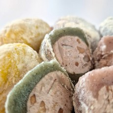 영양가득 삼색두텁떡 국내산 찹쌀 궁중떡 굳지않는 떡, 24개, 60g