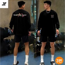 TIMEPURE 인기판매중 100%면 남성 아메리칸 프린팅 오버핏 검정색 티셔츠 봄 가을 빅사이즈 운동 핼스 긴팔 티 가을 내복용 긴팔