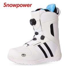 스노우보드 부츠 방수 와아어 발목보호 방한화 모피, 1개, 화이트 스틸 와이어 버클