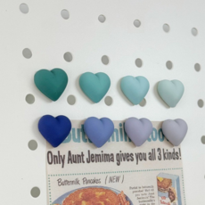 바잇마이 감성 인테리어 냉장고 자석 8p, 블루 하트