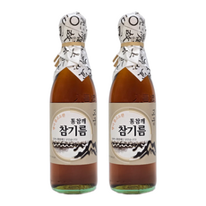 고궁 전통압착 고소한 통참깨 100% 방앗간 참기름, 2개, 350ml