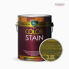 노루페인트 올뉴 칼라스테인 페인트 3.5L, 올리브, 1개