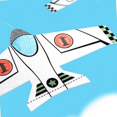 어린이용 모스 글라이더 스티로폼 비행기 만들기 키트 미술놀이 토탈공예 패키지