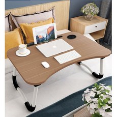 코리아 유아책상 캠핑식탁 침대 노트북 테이블 좌식 미니 이동식, 베이지