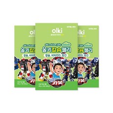 올키X헬로카봇 칼슘젤리 15포 6개 / 키즈 성장기 면역 어린이 비타민D 칼슘 망간