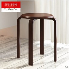 원형 접이식 철제 원목 테이블 소형 아파트 가정용 식탁 세트, 1인용, 1_원형의자5개가격
