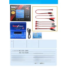 아이맥스 밸런스충전기 IMAX XT60 80W B6AC 배터리 B6AC+T 플러그 케이블/클립 충전기, B6AC 80W [영문], 1개, T-플러그 버전 표준 A