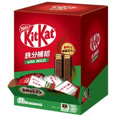 [Amazon.co.jp with MILO 한정]네슬레 일본 킷컷 철분 보급 대용량 박스 60장들이, 1개
