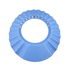 五心防水洗髮帽, 藍色, 1個