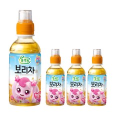 웅진 캐치 티니핑 유기농 보리차, 200ml, 4개