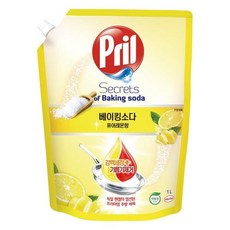 헨켈홈케어 주방세제 프릴 베이킹소다 리필 레몬 1000ml, 1개