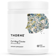 Thorne 鈣鎂檸檬酸鹽發泡粉, 214g, 1個