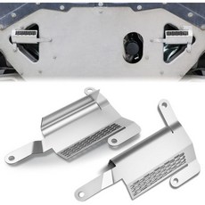 Corvette C8 2020-2026에 호환되는 프론트 하부 범퍼 언더바디 에어 디플렉터 - OEM 85580653 및 85580654 교체 항력 감소 및 엔진 보호왼쪽 및, Silver, Left & Right