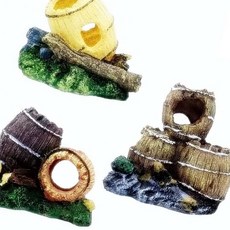 Oce 물고기 산란 놀이터 은신처 술통 동그라미 모형 1구 1구 치어 구피 새끼 피쉬볼 인테리어 관상어 하우스, 2구