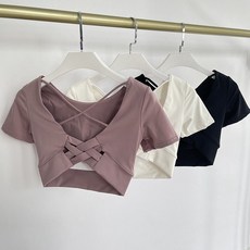 2025健身短袖女顯瘦性感美背緊身上衣夏季專業跑步瑜伽運動服