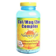 Nature's Life 鈣鎂鋅綜合膠囊, 1個, 250 件