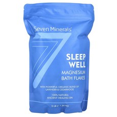 세븐 미네랄스 슬립웰 마그네슘 배쓰 플레이크 라벤더 시더우드 Seven Minerals Sleep Well Magnesium Bath Flakes Lavender Cedarwood