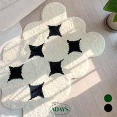 어데이즈 포인트 다이아몬드 러그 미니 터프팅 비정형러그 발매트 침대 현관 워셔블 인테리어 카페트