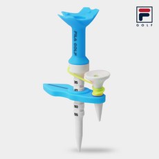 휠라 에이밍 높이조절 마그네틱 골프티 무저항 골프티꽂이, 1개, 블루