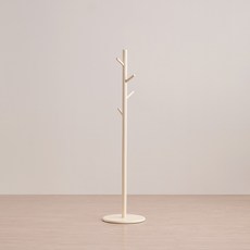 핀란디아 엘라인 원목 원형 옷걸이 낮은 행거, 버터